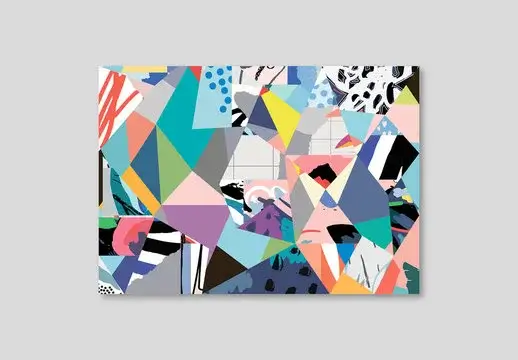 Colorful Abstract Shapes Poster